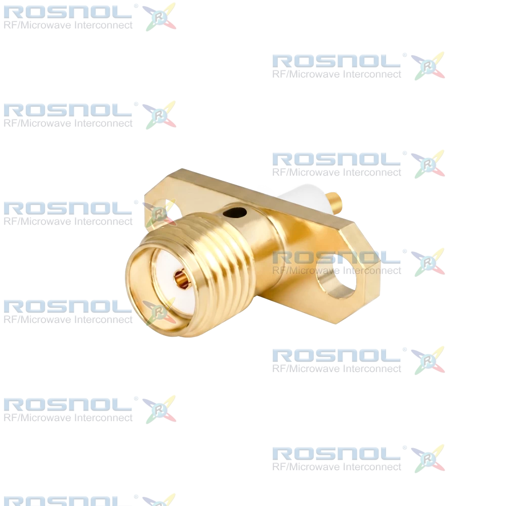 SMA Jack (Female) Straight Connector 2 Hole Flange, 12.22mm (.481 inch) DC-18GHz VSWR1.30