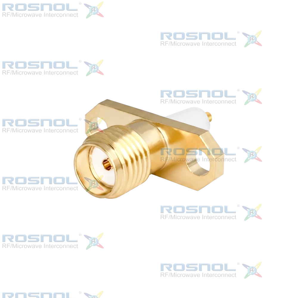 SMA Jack (Female) Straight Connector 2 Hole Flange, 12.22mm (.481 inch) DC-18GHz VSWR1.30