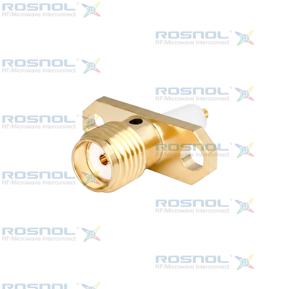 SMA Jack (Female) Straight Connector 2 Hole Flange, 12.22mm (.481 inch) DC-18GHz VSWR1.30
