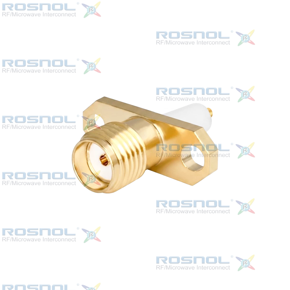 SMA Jack (Female) Straight Connector 2 Hole Flange, 12.22mm (.481 inch) DC-18GHz VSWR1.30