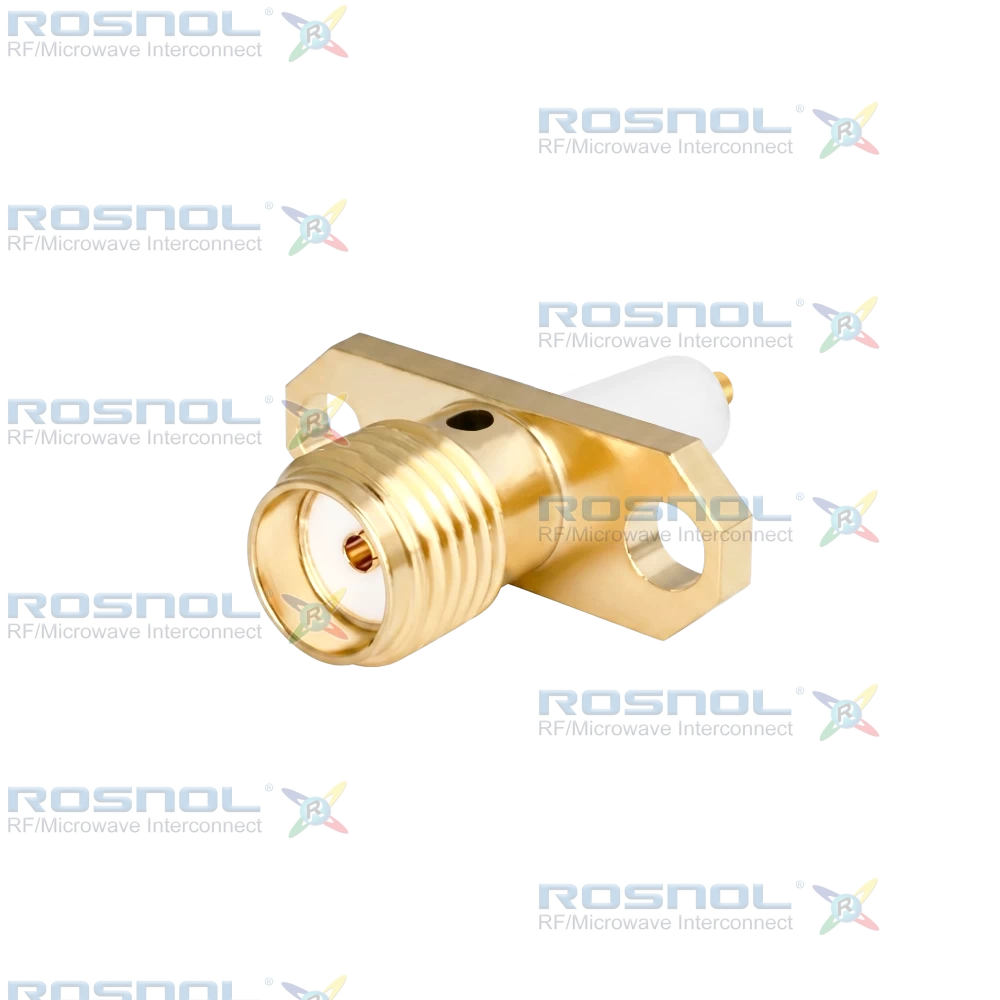 SMA Jack (Female) Straight Connector 2 Hole Flange, 12.22mm (.481 inch) DC-18GHz VSWR1.30