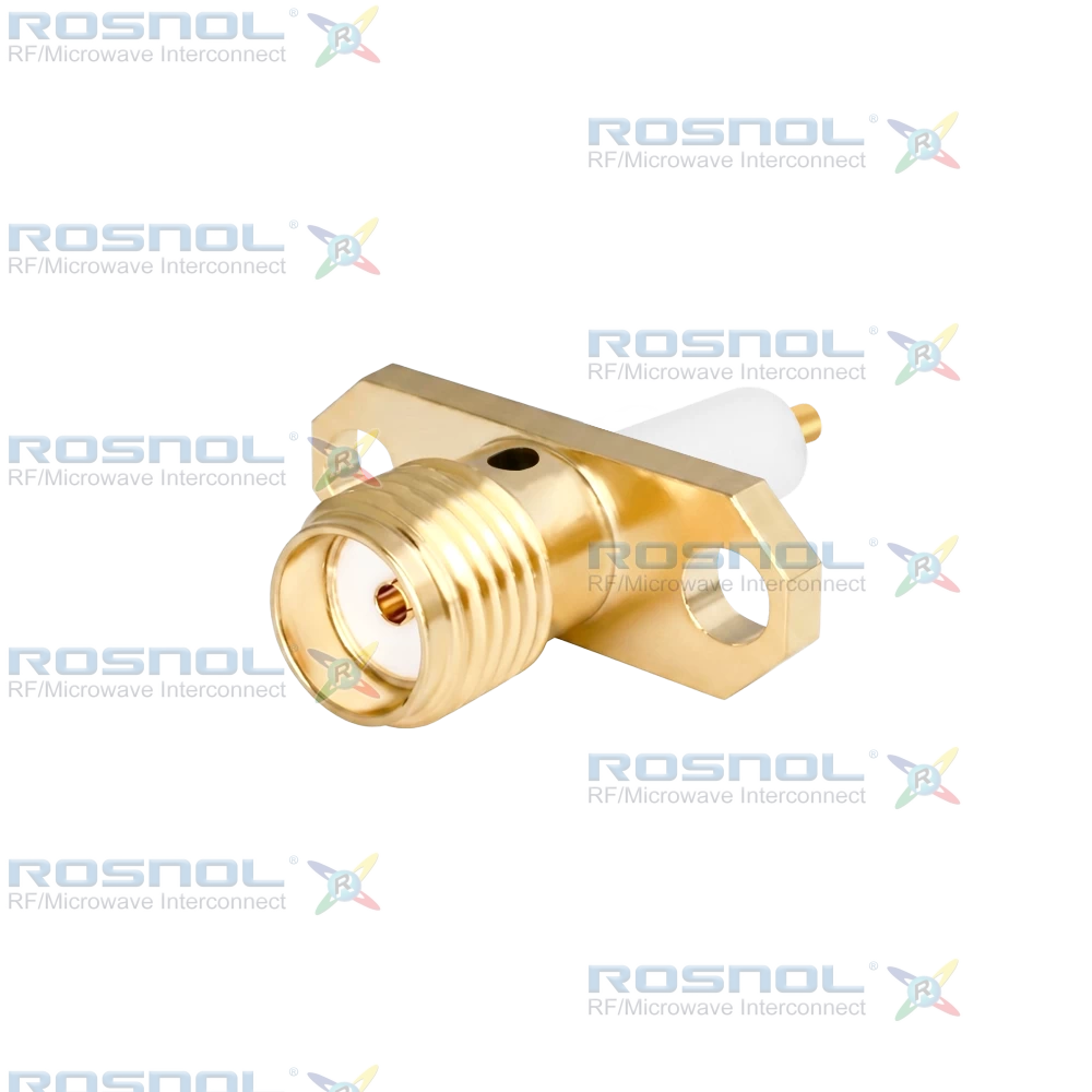 SMA Jack (Female) Straight Connector 2 Hole Flange, 12.22mm (.481 inch) DC-18GHz VSWR1.30