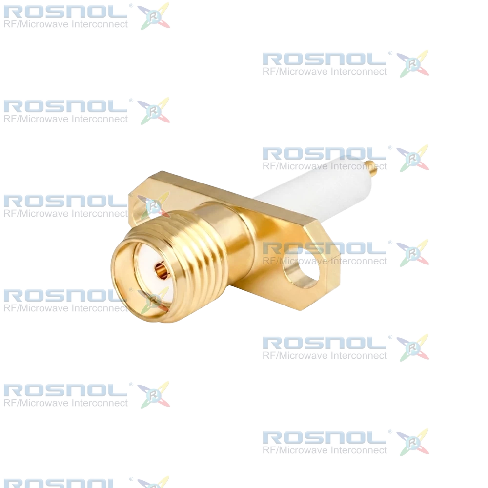 SMA Jack (Female) Straight Connector 2 Hole Flange, 12.22mm (.481 inch) DC-18GHz VSWR1.30