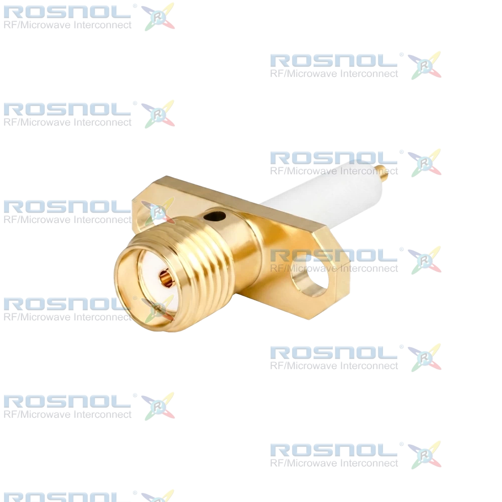 SMA Jack (Female) Straight Connector 2 Hole Flange, 12.22mm (.481 inch) DC-18GHz VSWR1.30