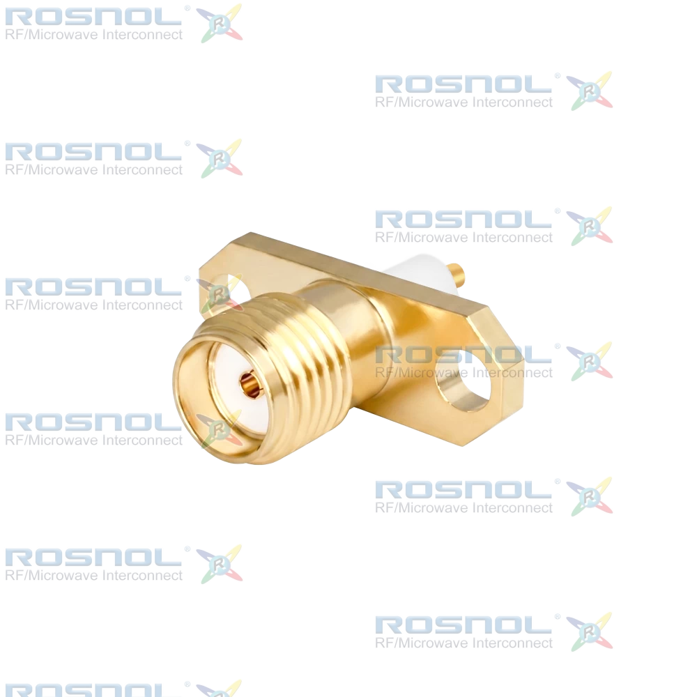 SMA Jack (Female) Straight Connector 2 Hole Flange, 12.22mm (.481 inch) DC-18GHz VSWR1.30