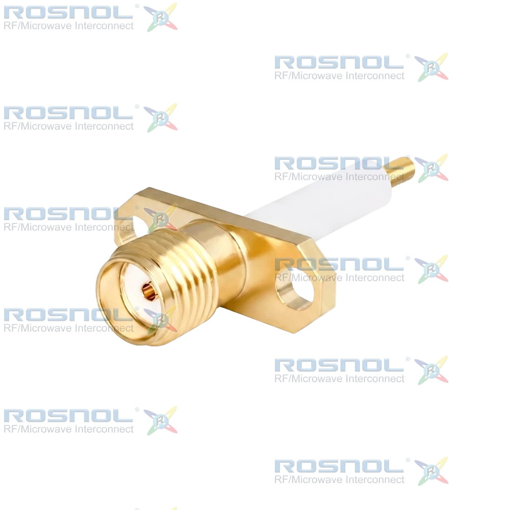 SMA Jack (Female) Straight Connector 2 Hole Flange, 12.22mm (.481 inch) DC-18GHz VSWR1.30