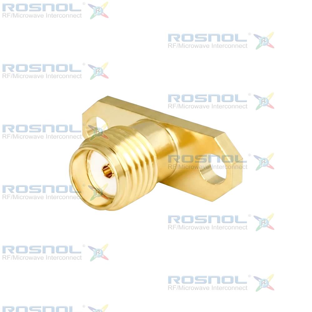 SMA Jack (Female) Straight Connector 2 Hole Flange, 12.22mm (.481 inch) DC-18GHz VSWR1.30