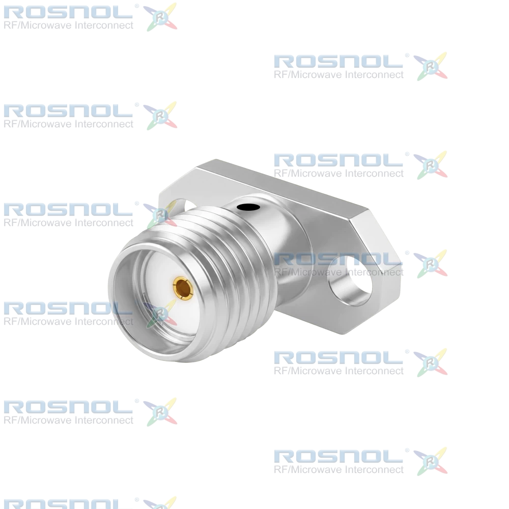 SMA Jack (Female) Straight Connector 2 Hole Flange, 9mm (.354 inch) DC-18GHz VSWR1.30