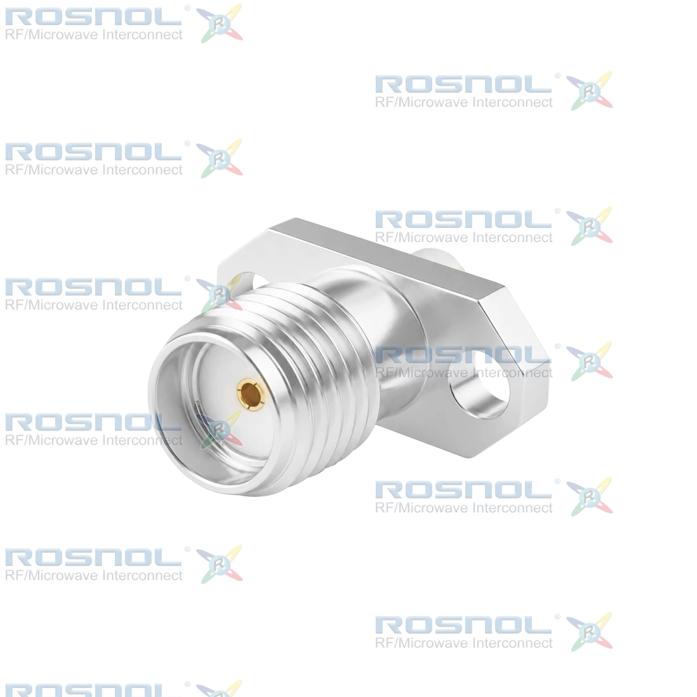 SMA Jack (Female) Straight Connector 2 Hole Flange, 9mm (.354 inch) DC-18GHz VSWR1.30