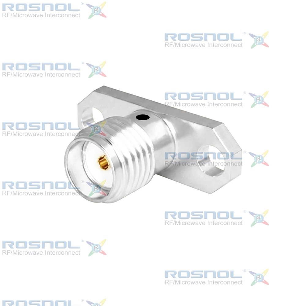 SMA Jack (Female) Straight Connector 2 Hole Flange, 12.22mm (.481 inch) DC-18GHz VSWR1.30