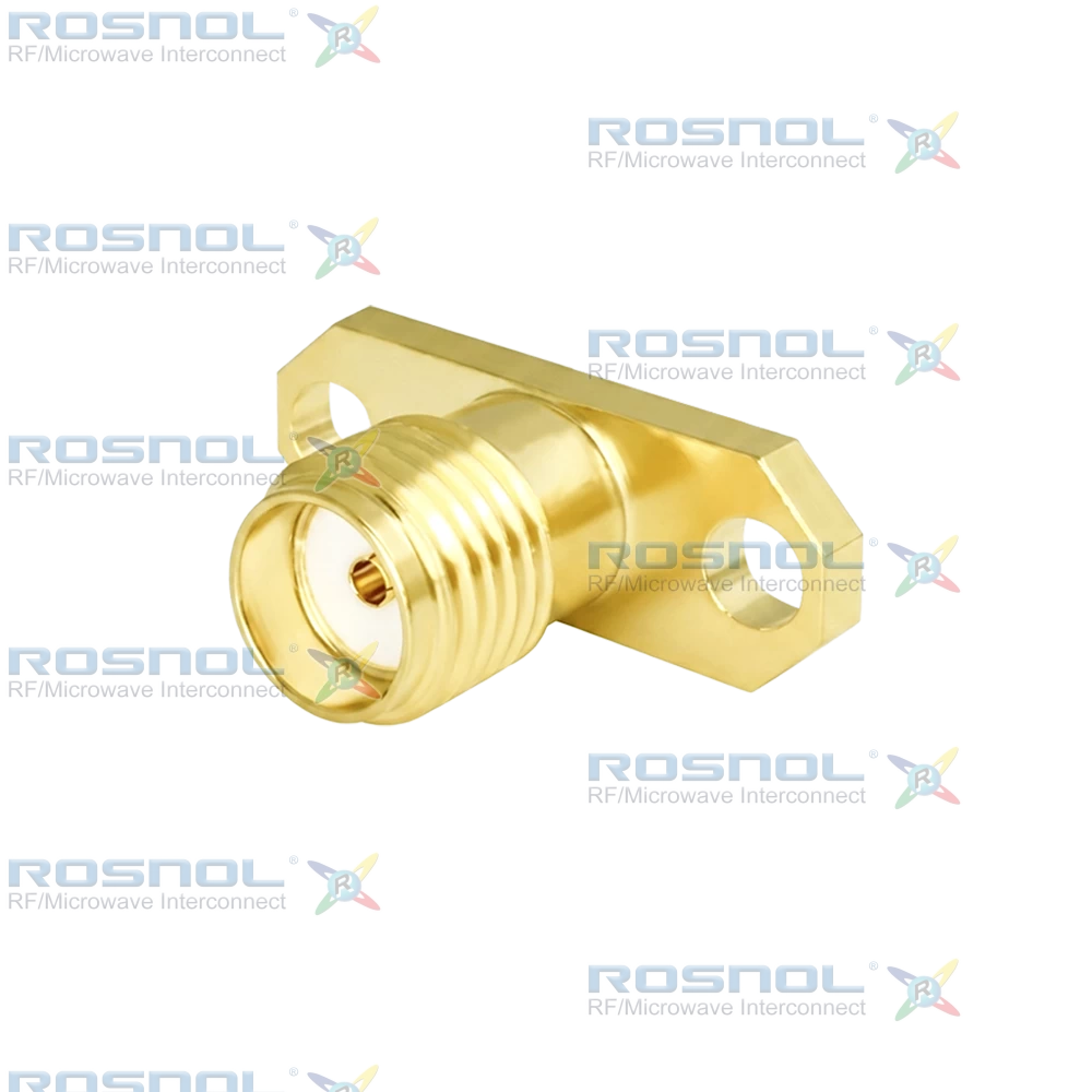 SMA Jack (Female) Straight Connector 2 Hole Flange, 12.22mm (.481 inch) DC-18GHz VSWR1.30