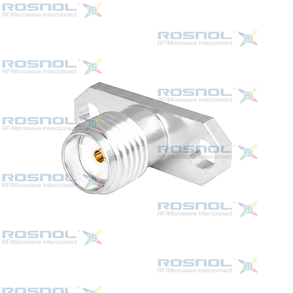 SMA Jack (Female) Straight Connector 2 Hole Flange, 12.22mm (.481 inch) DC-18GHz VSWR1.30