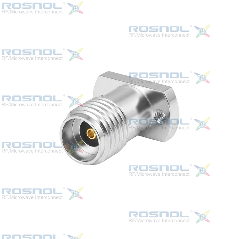 2.4mm Jack (Female) PCB Compression Mount Straight Connector, DC-50GHz VSWR1.30