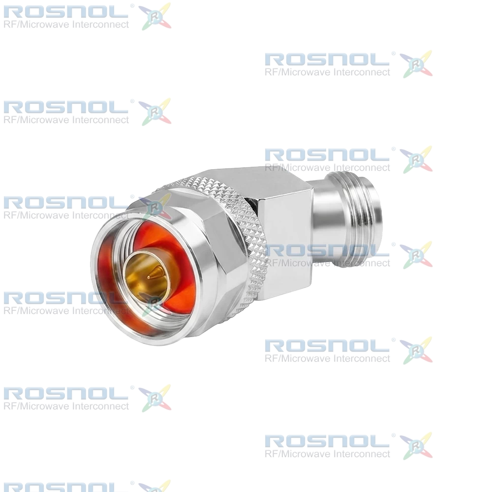 N Plug (Male) to N Jack (Female) 45 degree Adapter, DC-6GHz VSWR1.20