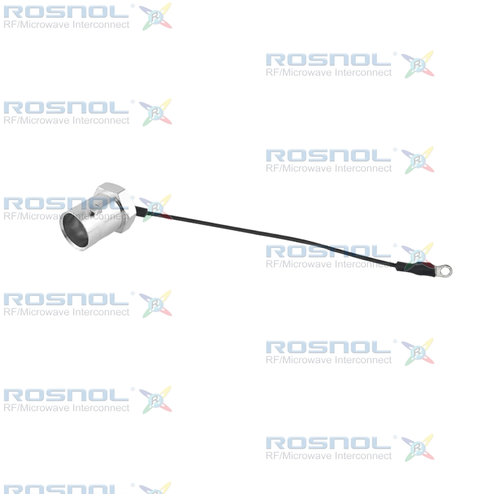 BNC Jack (Female) Protective Cap with 150mm Wire Rope Chain