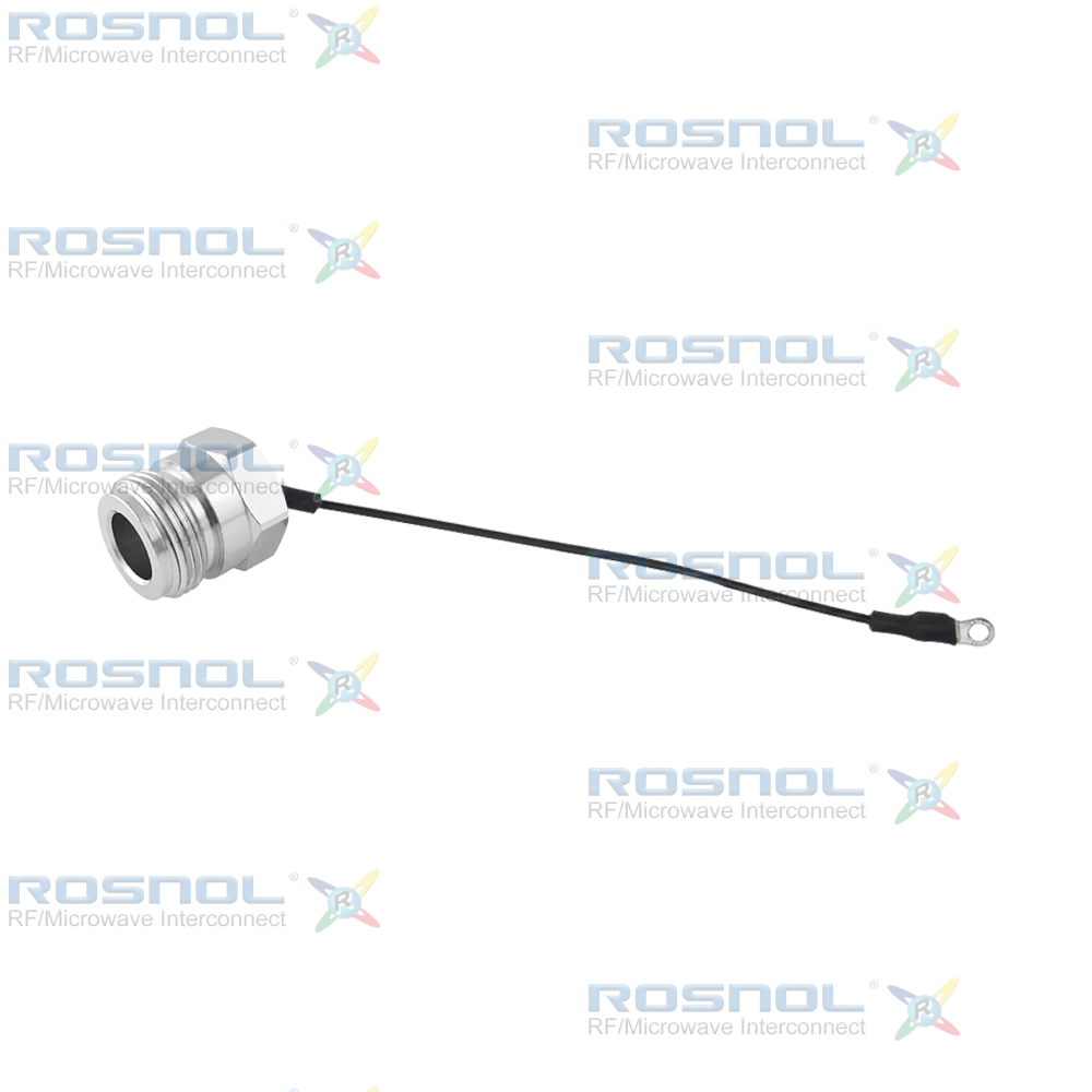 N Jack (Female) Protective Cap with 100mm Wire Rope Chain