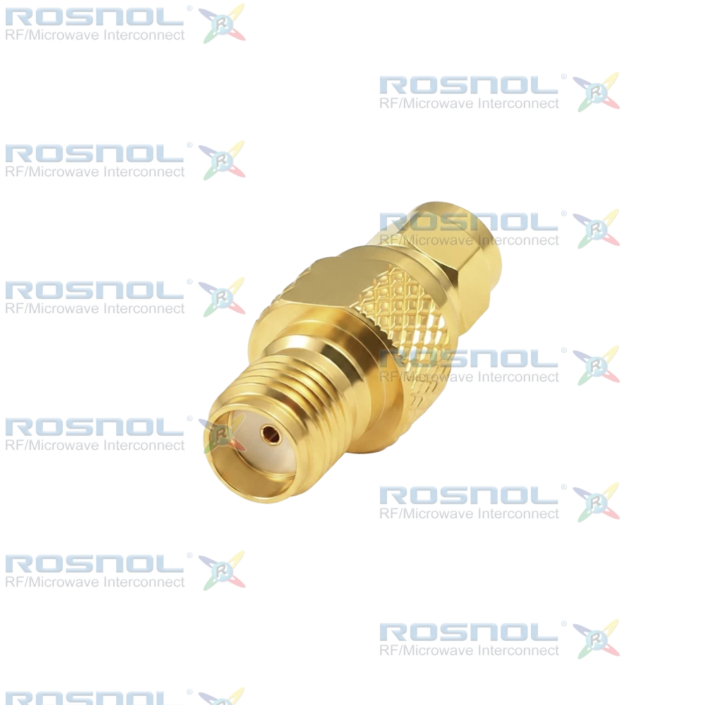 SMC Plug (Male) to SMA Jack (Female) Adapter, DC-10GHz VSWR1.35