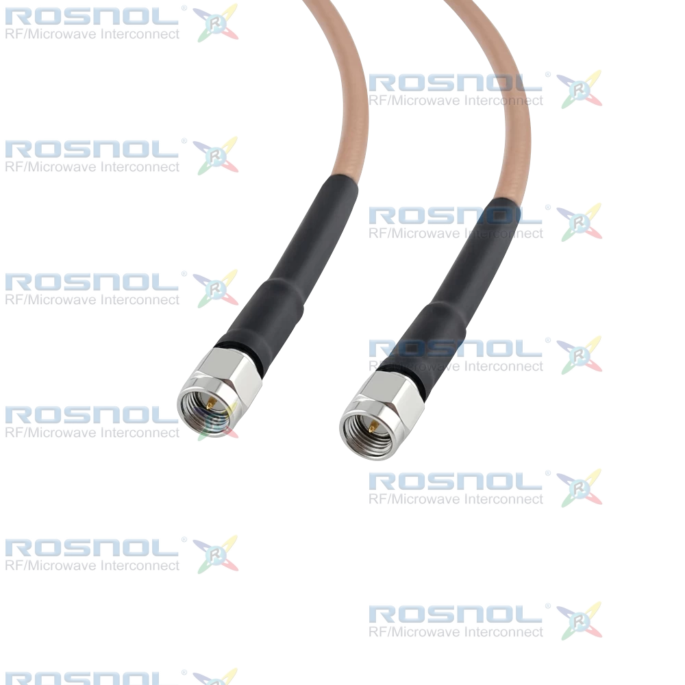 SMA Male to SMA Male Cable Assembly for RG-142B/U Cable, DC-4GHz VSWR1.25
