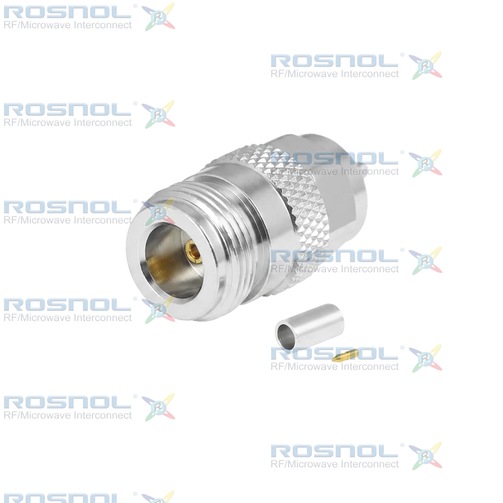 N Jack (Female) Straight Cable Connector for RG-174, RG-188A, RG-316, BELDEN 7805, DC-6GHz VSWR 1.22