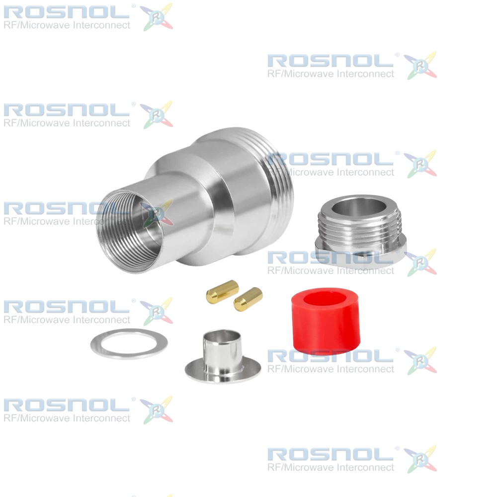 7/16 Jack (Female) Straight Cable Connector for LMR 400, RNL-400, RG-213, RG-214, DC to 6GHz VSWR1.30