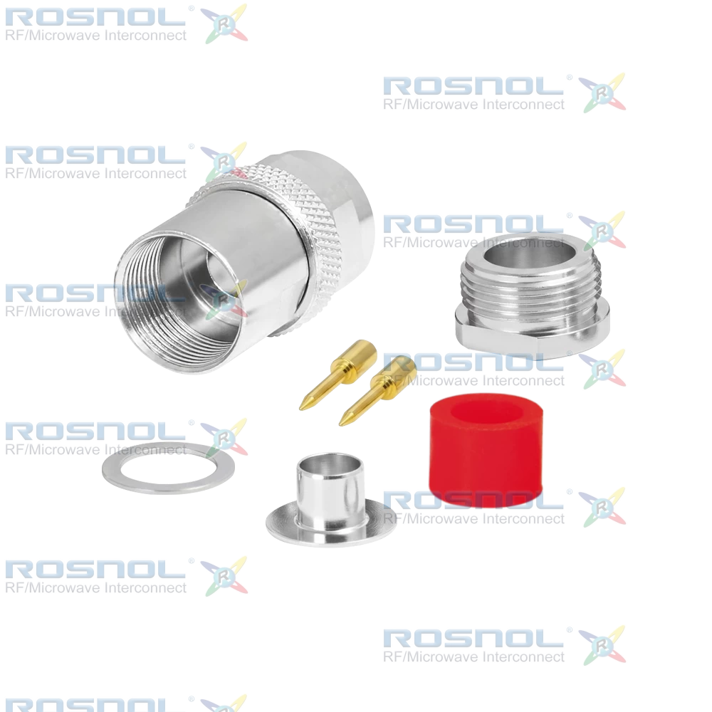 N Plug (Male) Straight Cable Connector for LMR-400, RNL-400, RG-213, RG-214, DC- 6GHz VSWR 1.30