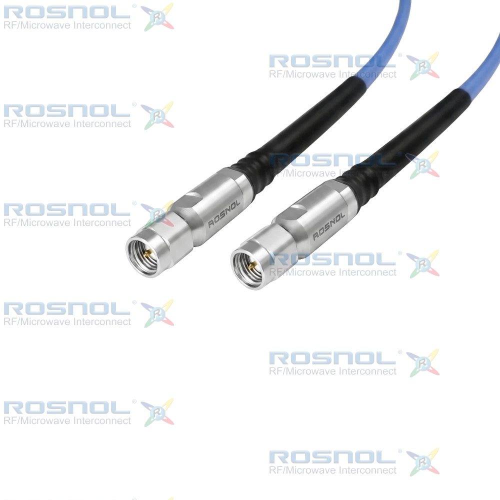 Precision SMA Plug (Male) to Precision SMA Plug (Male) Cable Assembly for Rosnol MP533A cable, DC-26.5GHz VSWR 1.25