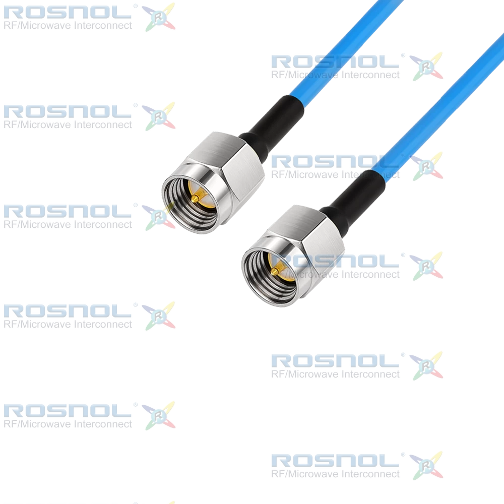SMA Male to SMA Male Cable Assembly for RFX085FEP Cable, DC-24 GHz VSWR 1.25