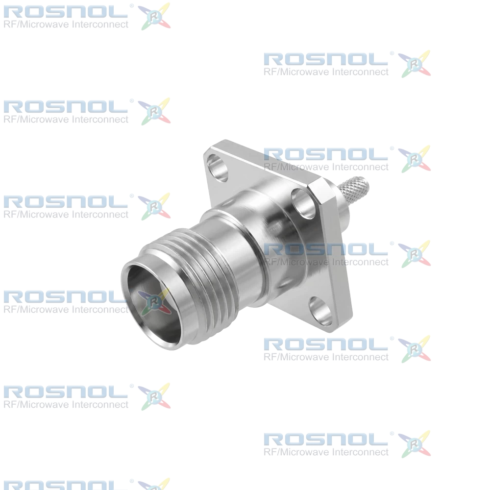 TNC Jack(Female) 4 Hole Panel Cable connector for RG-316/U, RG-174 A/U, RG-188, G02232, BELDEN 7805, DC-11GHz VSWR1.15