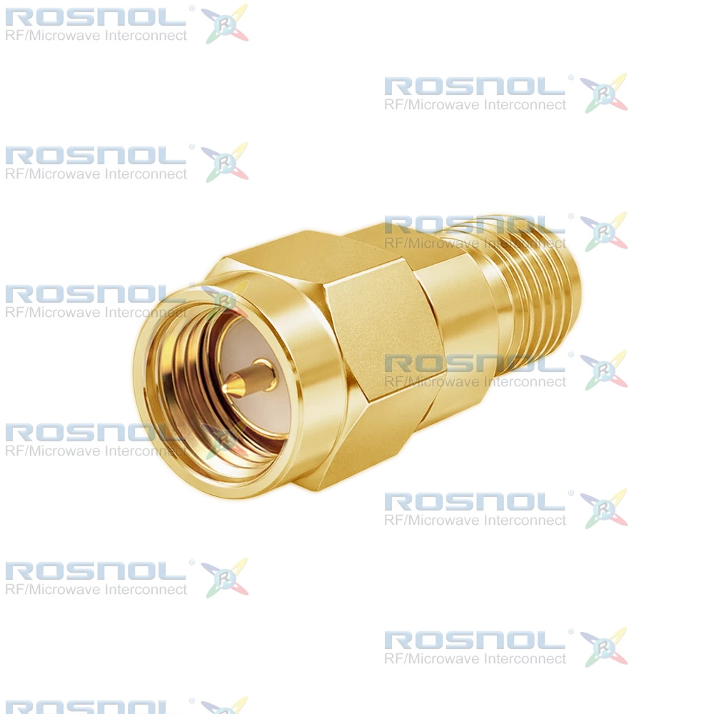 SMA Plug (Male) to SMA R/P Jack (Female) Adapter, DC-18GHz VSWR 1.20