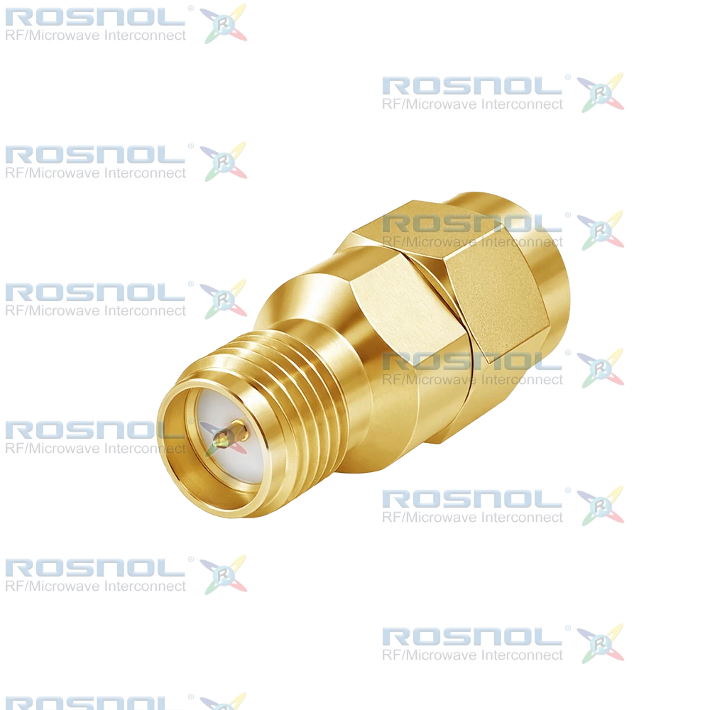 SMA R/P Plug (Male) to SMA R/P Jack (Female) Adapter, DC-18GHz VSWR 1.2