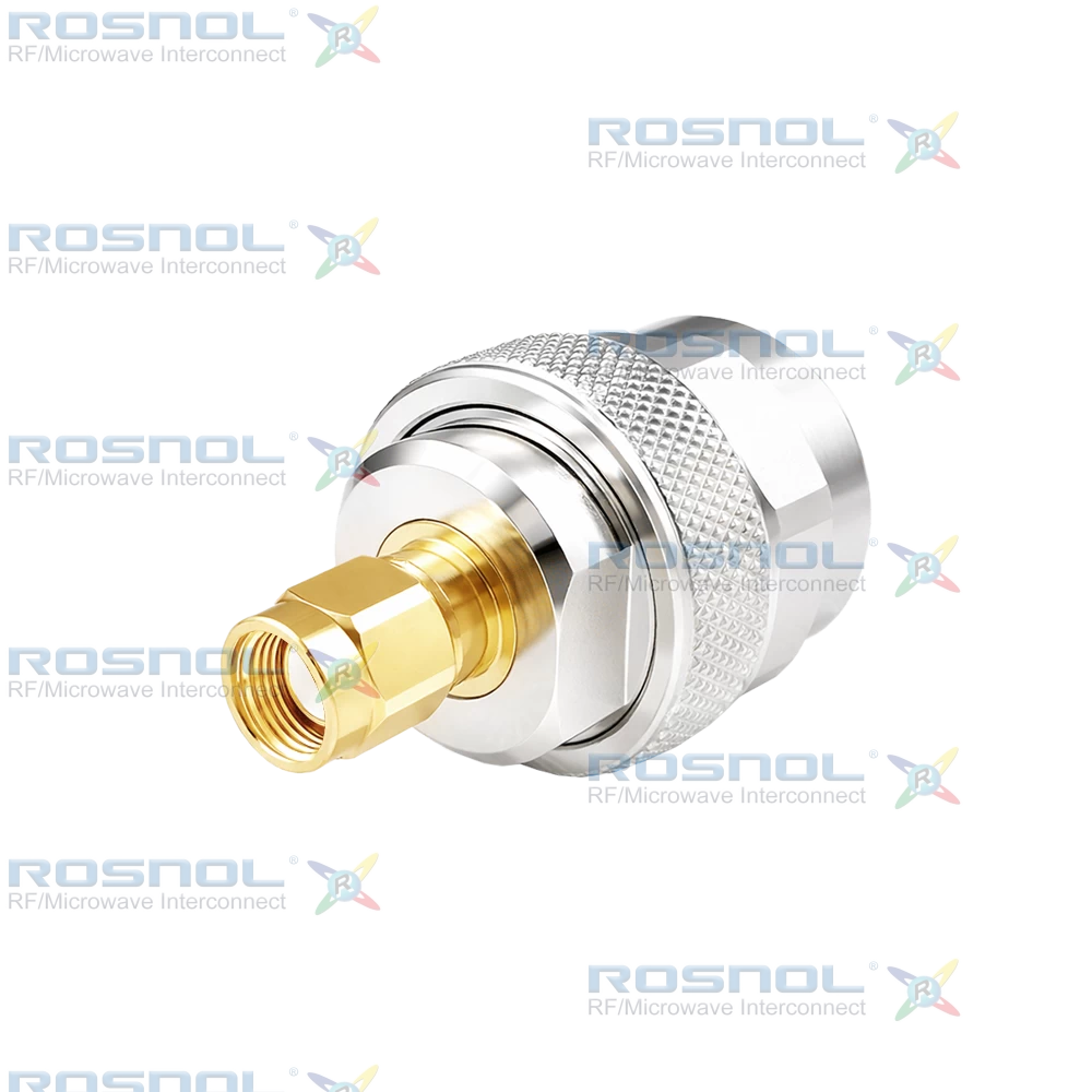 SMA R/P Plug (Male) to N Plug (Male) Adapter, DC-12GHz VSWR1.15