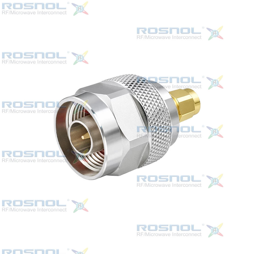 SMA R/P Plug (Male) to N Plug (Male) Adapter, DC-12GHz VSWR1.15