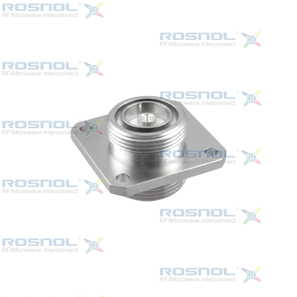 7/16 Jack (Female) to 7/16 Jack (Female) Panel 4 Hole Flange Mount Adapter, DC-7.5GHz VSWR 1.2