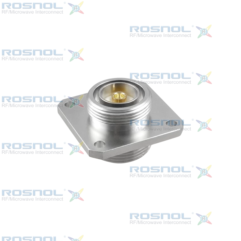 7/16 Jack (Female) to 7/16 Jack (Female) Panel 4 Hole Flange Mount Adapter, DC-7.5GHz VSWR 1.2