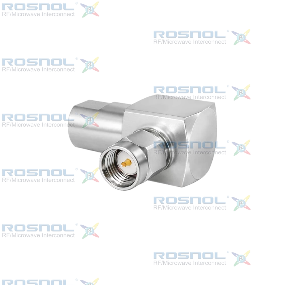 SMA Plug (Male) to FME Plug (Male) Right-Angle Adapter, DC-2.5GHz