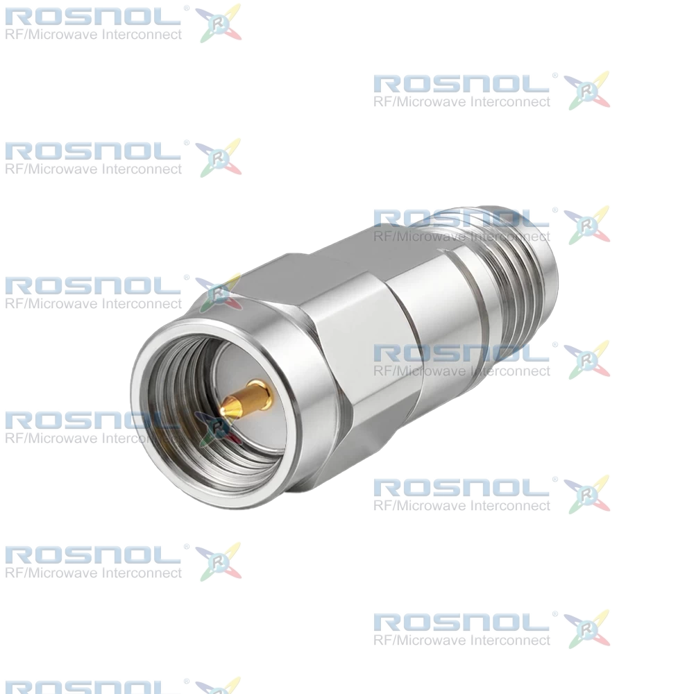 Precision SMA Plug (Male) to 2.4mm Jack (Female) Adapter, DC-27GHz VSWR 1.15