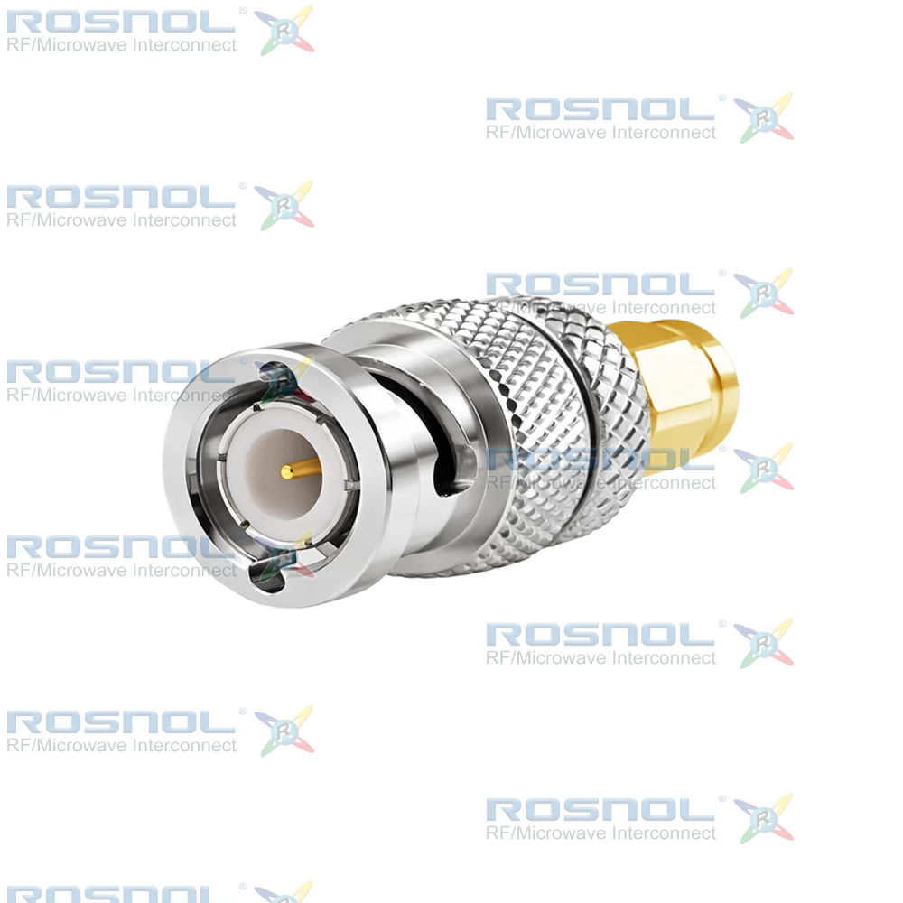 SMA Plug (Male) to BNC Plug (Male) Adapter, DC-6GHz VSWR 1.15