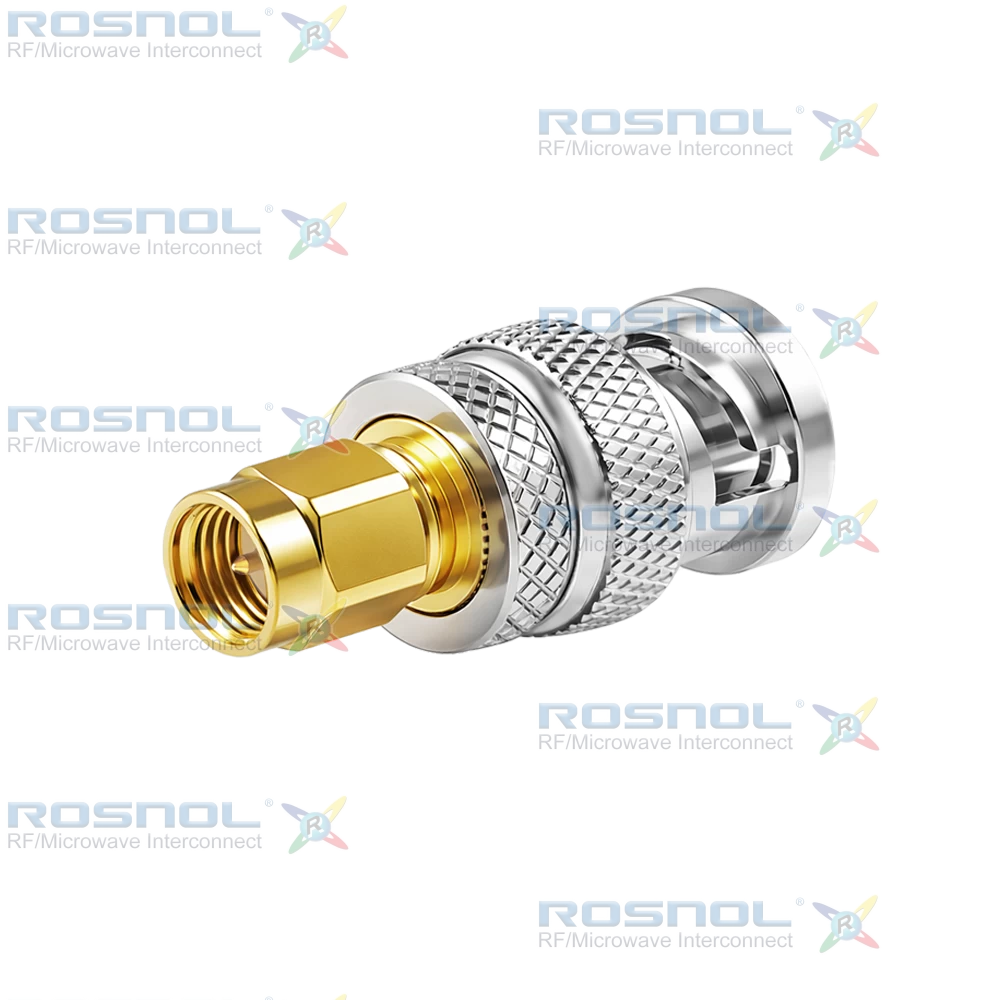 SMA Plug (Male) to BNC Plug (Male) Adapter, DC-6GHz VSWR 1.15