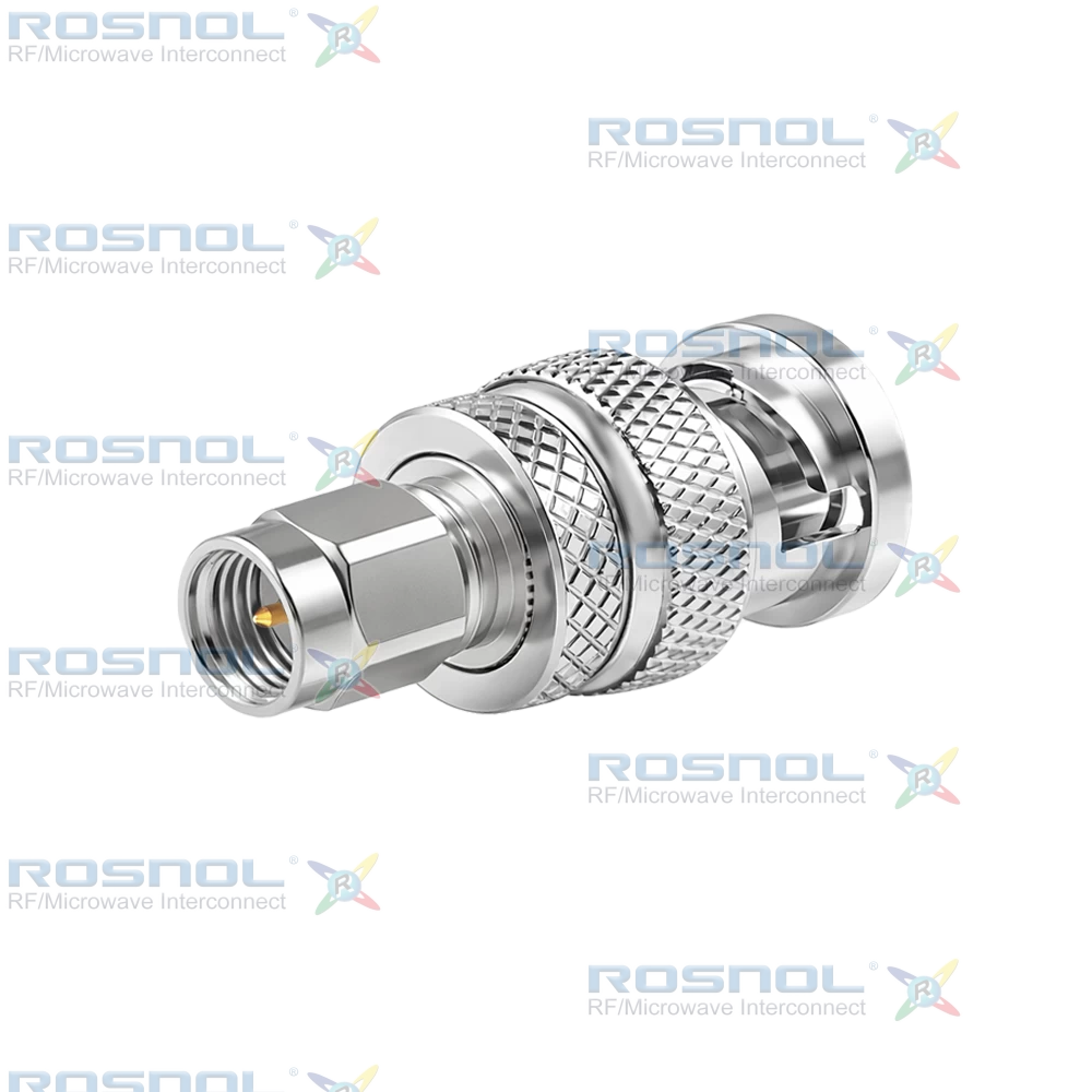 SMA Plug (Male) to BNC Plug (Male) Adapter, DC-6GHz VSWR 1.15