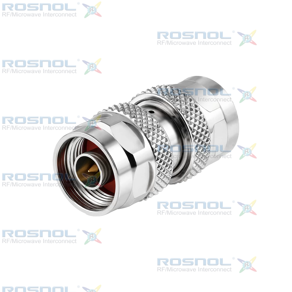 N Plug (Male) to N Plug (Male) Adapter With Venting Hole For TVAC Application, DC-11 GHz VSWR 1.20