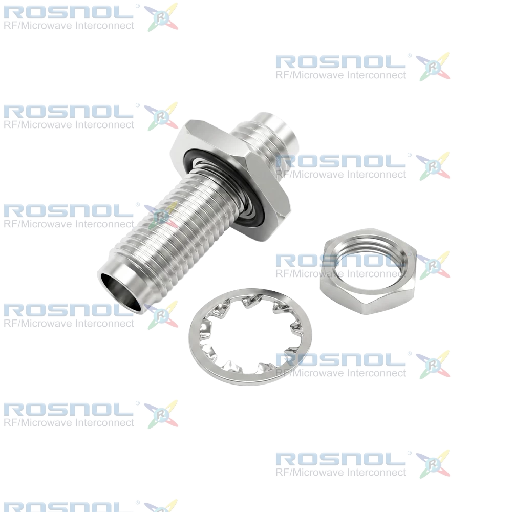 1.85mm Jack (Femlae) to 1.85mm Jack (Female) Bulkhead Adapter, DC-65GHz VSWR 1.25