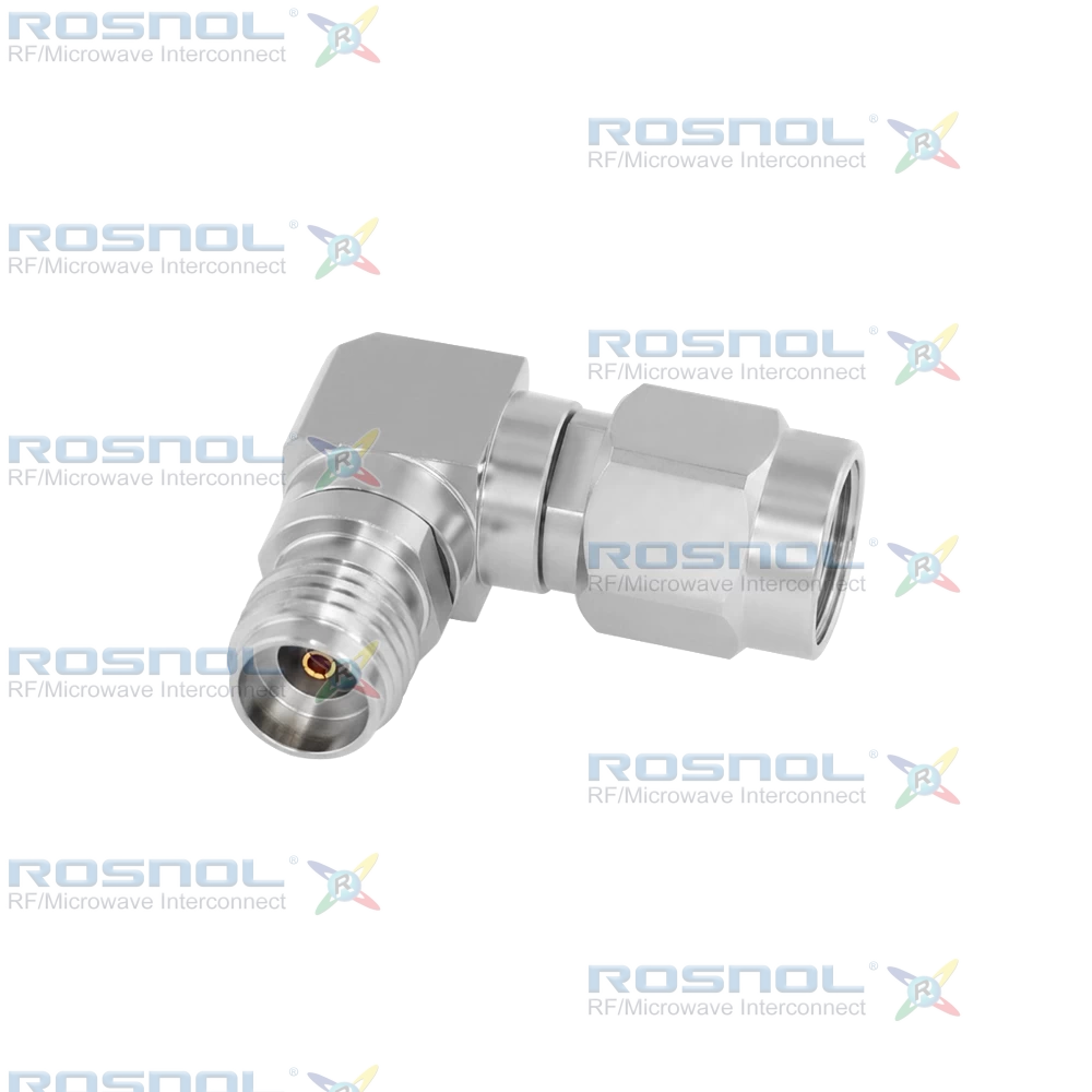 2.92mm Plug (Male) to 2.92mm Jack (Female) Mitered Right Angle Adapter, DC-40GHz VSWR1.25