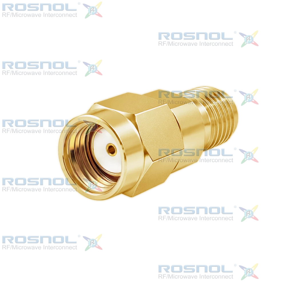 SMA R/P Plug (Male) to SMA Jack (Female) Adapter, DC-18GHz VSWR 1.2