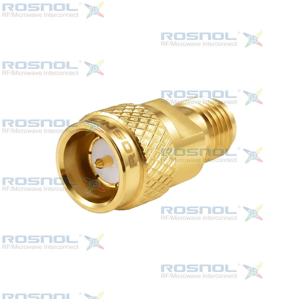 SMA Snap-on Plug (Male) to SMA Jack (Female) Adapter, DC-18GHz VSWR 1.15