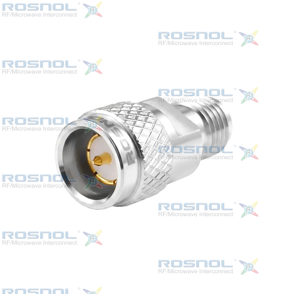 SMA Snap-on Plug (Male) to SMA Jack (Female) Adapter, DC-18GHz VSWR 1.15