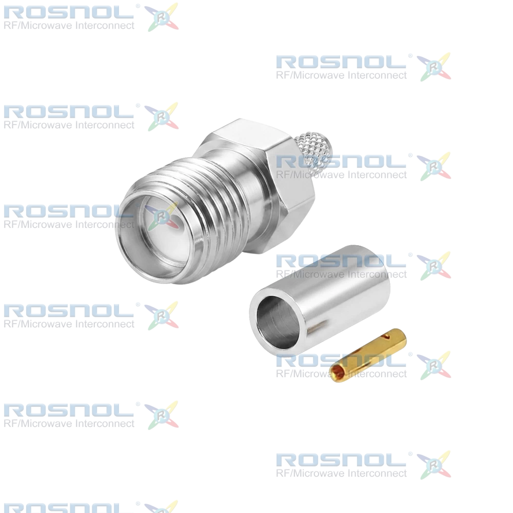 SMA Female Cable Connector for RG188A, 6 GHz